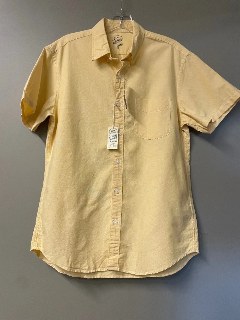J.Crew. Men's short sleeve shirt. Yellow.